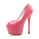 Hot Pink Heels Super High Heels  Women's Shoes