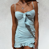 Mini Club Dresses Spring and Summer Women's Clothing Slim Fit Sheath Dress