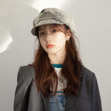 Check Beret Hat Spring/Summer Thin Beret Fashion Plaid