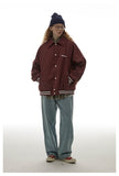 Men Jacket Spring Letters Men's Loose All-Match Red Casual Jacket Coat