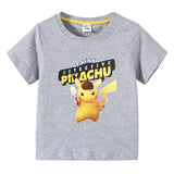 Children Pokemon Pikachu T Shirt Summer Clothing Short Sleeve T-shirt Leisure Sports