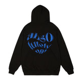 Mens Fall Outfits Graffiti Printed Hoodie Oversize Hoodie
