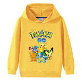 Children Pokemon Pikachu Hoodie Spring and Autumn Boys and Girls Cotton Hooded Sweater