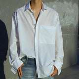 Fog Fear of God Essentials T Shirt Solid Color Loose Long Sleeves Shirt Men