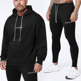 Men Tracksuit Winter Sports Outdoor Casual Loose Trendy