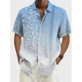 Men Beach T Shirts Men's Fashion Short Sleeve Shirt