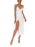 Bridesmaid Dress Spring/Summer Sexy Sexy Suspenders Slit Dress Gown