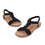 Flat Dress Sandals Summer Flat Hollowed Plus Size Casual Sandals