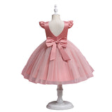 Toddler Girls Sequin Gown Dress Children's Wedding Dress Evening Dress Princess Dress Costume