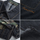 Men Jacket Spring Stitching Denim Jacket Men Casual Loose Jacket