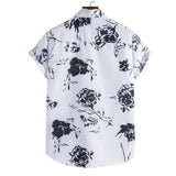 Men's Black and White Shirt Summer