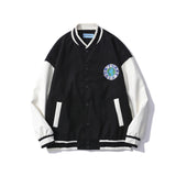 Baby Blue Varsity Jacket Baggy Coat Men's and Women's Jacket Spring Baseball Uniform