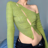 Women Rave Outfits Tops Autumn and Winter Women's Sexy Cardigan Top