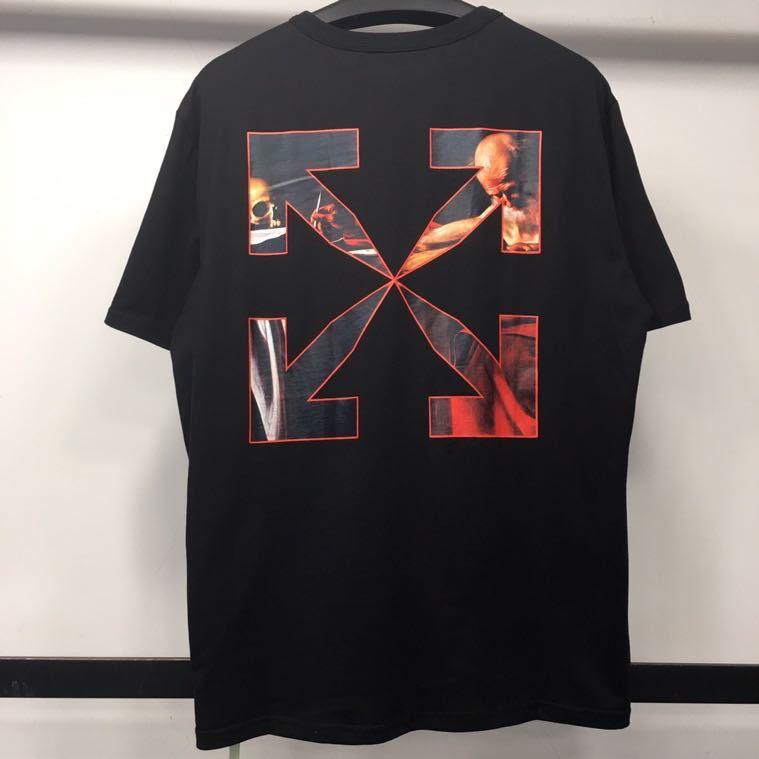 Ow Summer Arrow Print Loose Short Sleeve Cotton Tshirt Owt t shirt