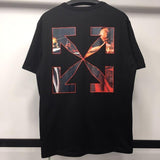Ow Summer Arrow Print Loose Short Sleeve Cotton Tshirt Owt t shirt