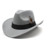 Cowboy Hats Autumn And Winter Top Hat Women 'S Retro Casual Top Hat