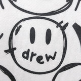 Drew House Drew Smiley Face Hand Drawn Cartoon Bear Hoodie High Street Loose round Neck Long Sleeve Pullover