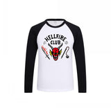 Stranger Things Hellfire Club T Shirt Printed Top Men's and Women's Short-Sleeved T-shirt