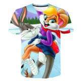 Bugs Bunny Shirt Men's Cartoon Animation Printed T-shirt