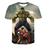 Marvel T Shirt Summer Short Sleeve T-shirt Printed T-shirt