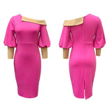 Nina Parker plus Size Dresses Sheath off-the-Shoulder plus Size Dress
