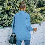 Women Fall Outfits Knitted Long Sleeve Loose Turtleneck Sweater Women