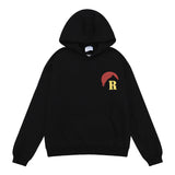 Rhude Hoodie Sunrise Printed Cotton Loose-Fitting Hoodie Sweatshirt