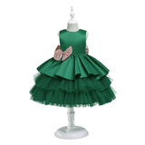 Toddler Girls Sequin Gown Dress Girl Infant Dress Baby Full-Year Baptism Dress