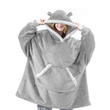 Hoodies Blankets Lambswool Lazy Blanket Home Casual Plush Sweater Cute