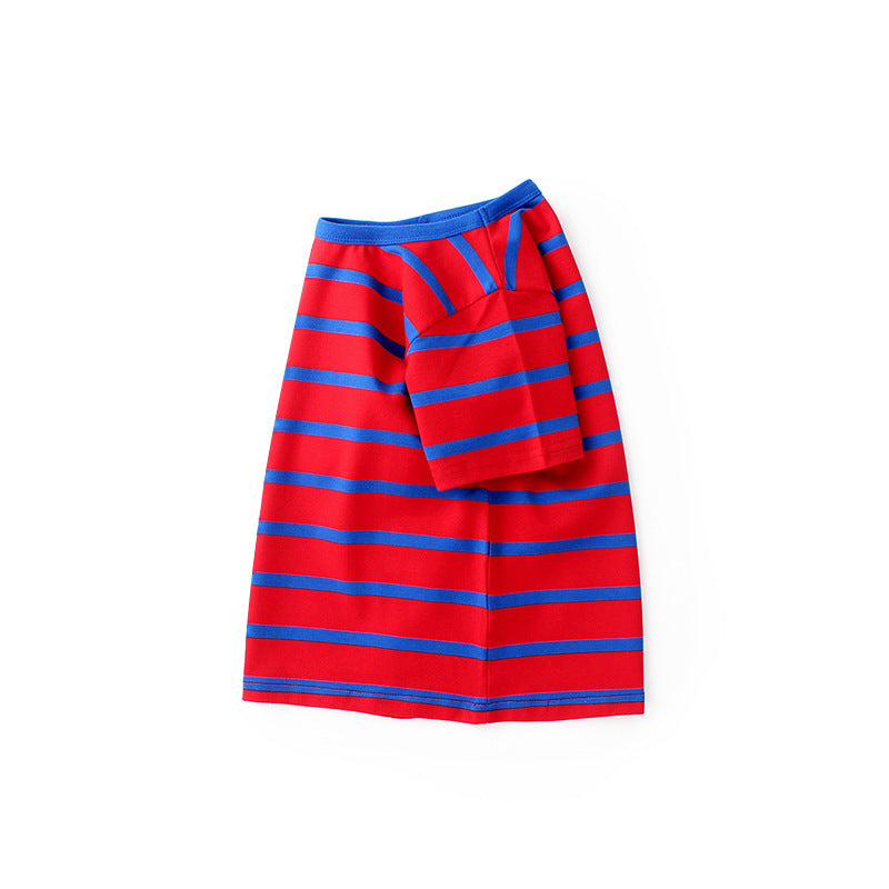 Children T Shrits Summer Striped Short Sleeve T-shirt Short Sleeve