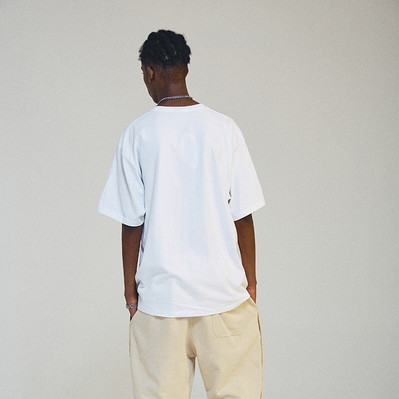 Oversized 90S T Shirt Alphabet Graffiti Print Summer Casual Loose-Fitting T-shirt