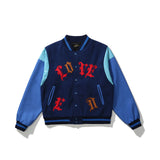 Mens Fall Outfits Printed Baseball Uniform High Street Couple's Vibe Style Jacket