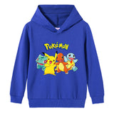 Children Pokemon Pikachu Hoodie Cotton Hooded Sweater Neutral Spring and Autumn