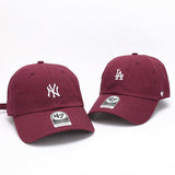 Dodgers and Yankees Baseball Cap 47brand Baseball Cap Female Summer Peaked Cap Sunshade