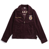 Corduroy Varsity Jacket Amekaji Vintage Overalls Jacket Youth Embroidered Corduroy Jacket