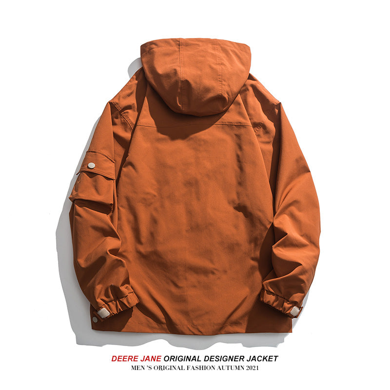 Men Jacket Men's Spring and Autumn Loose Jacket
