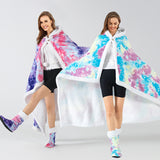 Hoodies Blankets Flannel Thickened Cloak Blanket Sofa Cover Hooded Cloak