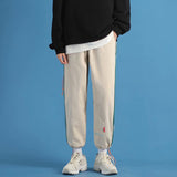 Men Pants Zipper Pocket Sports Casual Pants Men Loose