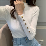 The Rock Turtleneck Turtleneck Sweater Women's Autumn and Winter Sweater Pullover Bottoming Shirt Top