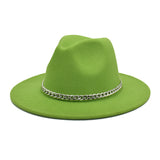 Mens Kentucky Derby Hats Spring and Autumn Men's Outdoor Fedora Hat Panama Felt Hat