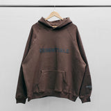 Fog Fear of God Essentials Hoodie Double Line Drop Shoulder Sweatshirt Alphabet plus Velvet Hoodie
