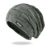 Mens Winter Hats Autumn and Winter Knitted Hat Woolen Cap Ear Protection Warm Hat