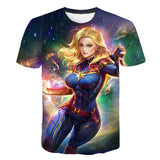 Marvel T Shirt Summer Short Sleeve T-shirt round Neck