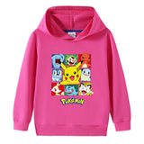 Children Pokemon Pikachu Hoodie Cotton Hooded Sweater