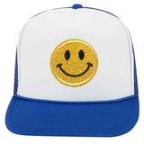 Smiley Face Cap Sponge Truck Mesh Cap Daddy Cap