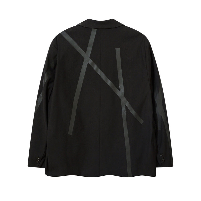 Men's Casual Suit Man Blzer Casual Suit Jacket Men's Loose Lapels Single-Breasted Suit Jacket