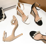 Nude Heels for Wedding High Heels Sandals