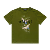 Amiri T Shirt Casual Hip Hop High Street round Neck Short Sleeve T-shirt