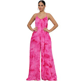 Casual Sleeveless Jumpsuit Loose Jumpsuit Wide Leg Pants Jumpsuit