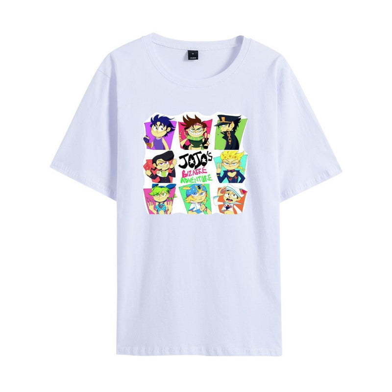 Jojo's Bizarre Adventure Clothing Anime Print Short Sleeve T-shirt